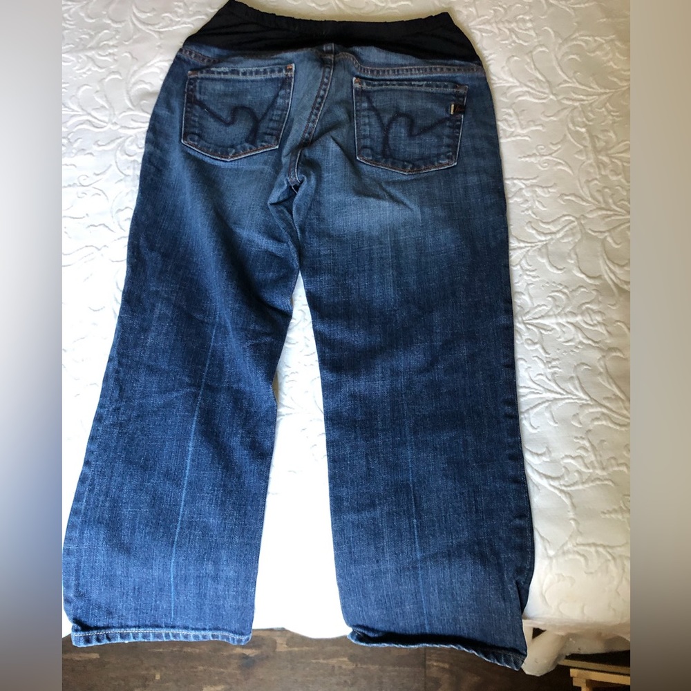 Citizens of humanity cropped maternity jeans 29